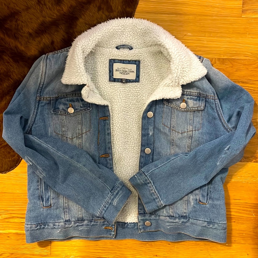 Sherpa Lined Denim jacket